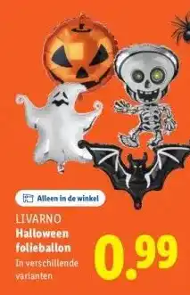 Lidl Halloween folieballon aanbieding