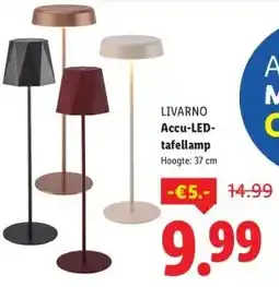 Lidl Accu-LED- tafellamp aanbieding