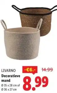 Lidl Decoratieve mand aanbieding