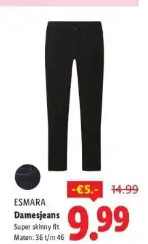 Lidl Damesjeans aanbieding