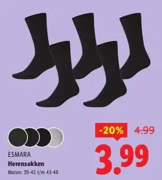Lidl Herensokken aanbieding