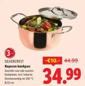 Lidl Koperen kookpan aanbieding