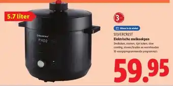 Lidl Elektrische snelkookpan aanbieding