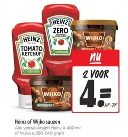 Jumbo Heinz of Wijko sauzen aanbieding