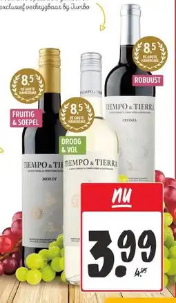 Jumbo Tiempo & Tierra Merlot, Crianza of Chardonnay aanbieding