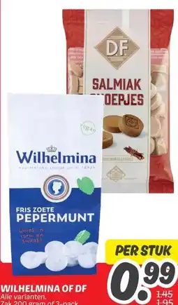 Dekamarkt WILHELMINA OF DF aanbieding