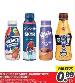 Dekamarkt MELKUNIE BREAKER, DANONE SKYR, MILKA OF CHOCOMEL aanbieding
