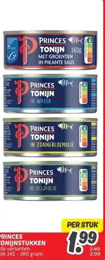 Dekamarkt PRINCES TONIJNSTUKKEN aanbieding