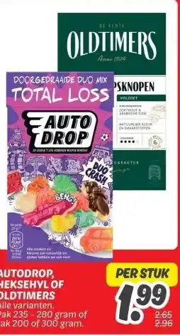 Dekamarkt AUTODROP, HEKSEHYL OF OLDTIMERS aanbieding