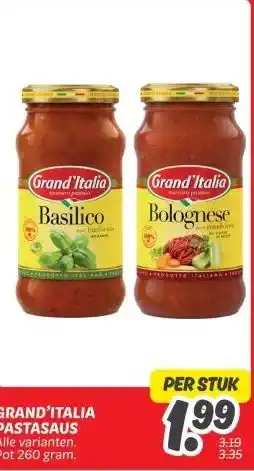 Dekamarkt GRAND'ITALIA PASTASAUS aanbieding
