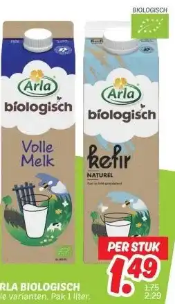 Dekamarkt ARLA BIOLOGISCH aanbieding