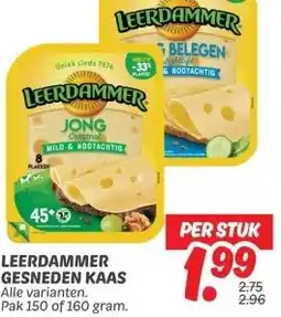 Dekamarkt LEERDAMMER GESNEDEN KAAS aanbieding