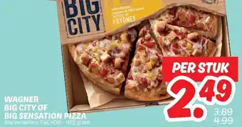 Dekamarkt WAGNER BIG CITY OF BIG SENSATION PIZZA aanbieding