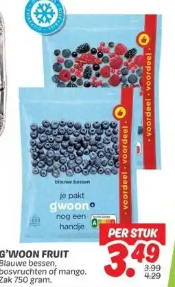 Dekamarkt G'WOON FRUIT aanbieding