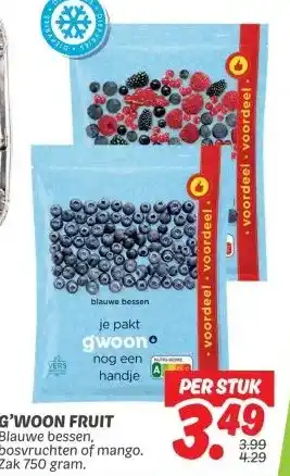 Dekamarkt G'WOON FRUIT aanbieding