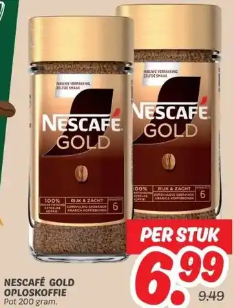 Dekamarkt NESCAFÉ GOLD OPLOSKOFFIE aanbieding