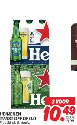 Dekamarkt HEINEKEN TWIST OFF OF 0.0 aanbieding