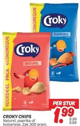 Dekamarkt CROKY CHIPS aanbieding