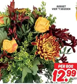 Dekamarkt BOEKET VIER 'T SEIZOEN aanbieding