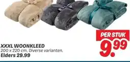 Dekamarkt XXXL WOONKLEED aanbieding
