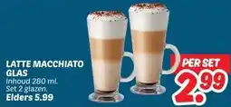 Dekamarkt LATTE MACCHIATO GLAS aanbieding