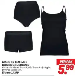 Dekamarkt MADE BY TEN CATE DAMES ONDERGOED aanbieding