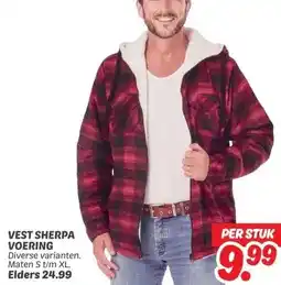Dekamarkt VEST SHERPA VOERING aanbieding