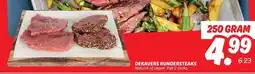 Dekamarkt DEKAVERS RUNDERSTEAKS aanbieding