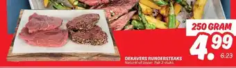 Dekamarkt DEKAVERS RUNDERSTEAKS aanbieding