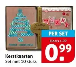 Hoogvliet Kerstkaarten aanbieding
