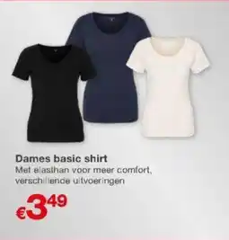 Kik Dames basic shirt aanbieding