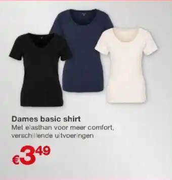 Kik Dames basic shirt aanbieding