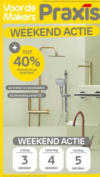 Praxis Op Kranen en douchesets aanbieding