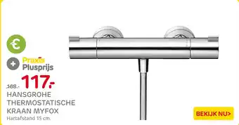 Praxis Hansgrohe thermostatische kraan myfox aanbieding