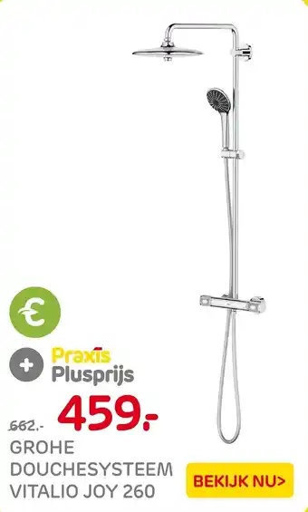 Praxis Grohe douchesysteem vitalio joy 260 aanbieding