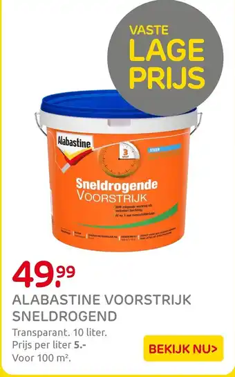 Praxis Alabastine voorstrijk sneldrogend aanbieding