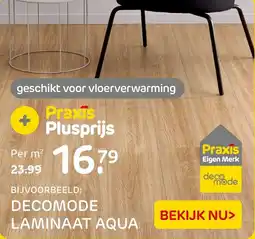 Praxis Decomode laminaat aqua aanbieding