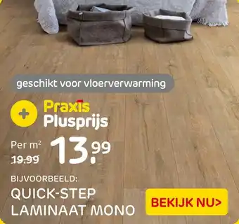 Praxis Quick step laminaat mono aanbieding