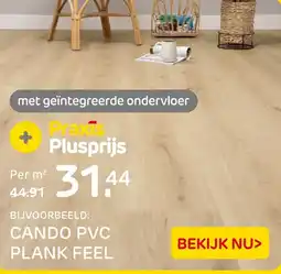 Praxis Cando pvc plank feel aanbieding