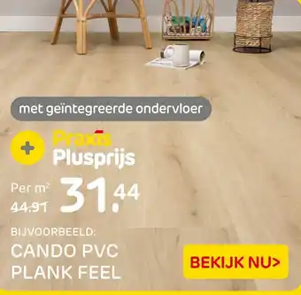 Praxis Cando pvc plank feel aanbieding