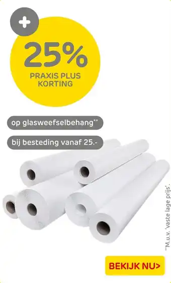 Praxis Op Glasweefselbehang aanbieding