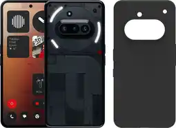Coolblue Nothing Phone (3a) 256GB Zwart 5G + Just in Case Back Cover Zwart aanbieding