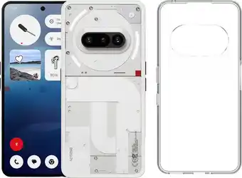 Coolblue Nothing Phone (3a) 128GB Wit 5G + Just in Case Back Cover Transparant aanbieding