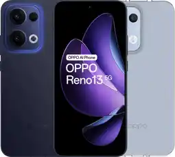 Coolblue OPPO Reno13 256GB Blauw 5G + Just in Case Back Cover Transparant aanbieding