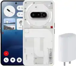 Coolblue Nothing Phone (3a) 256GB Wit 5G + Nothing Power Delivery Oplader 45W Wit aanbieding