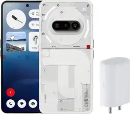 Coolblue Nothing Phone (3a) 256GB Wit 5G + Nothing Power Delivery Oplader 45W Wit aanbieding