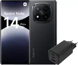 Coolblue Redmi Note 14 Pro+ 256GB Zwart 5G + BlueBuilt Oplader met 3 Usb Poorten 65W Zwart aanbieding