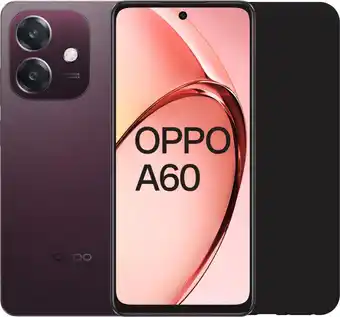 Coolblue OPPO A60 128GB Paars 5G + Just in Case Back Cover Zwart aanbieding
