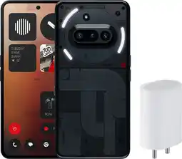 Coolblue Nothing Phone (3a) 128GB Zwart 5G + Nothing Power Delivery Oplader 45W Wit aanbieding
