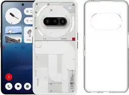 Coolblue Nothing Phone (3a) 256GB Wit 5G + Just in Case Back Cover Transparant aanbieding